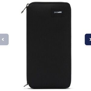 Pacsafe Black RFID Travel Wallet